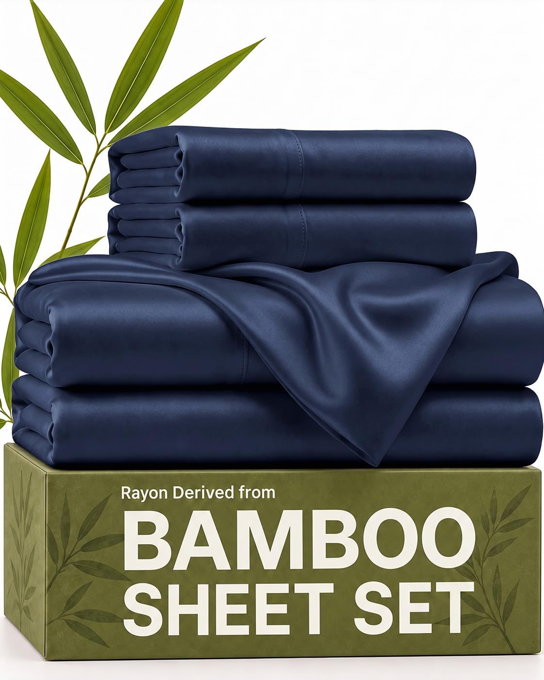 100% Rayon Derived from Bamboo - Bamboo Sheets Queen Size - Black