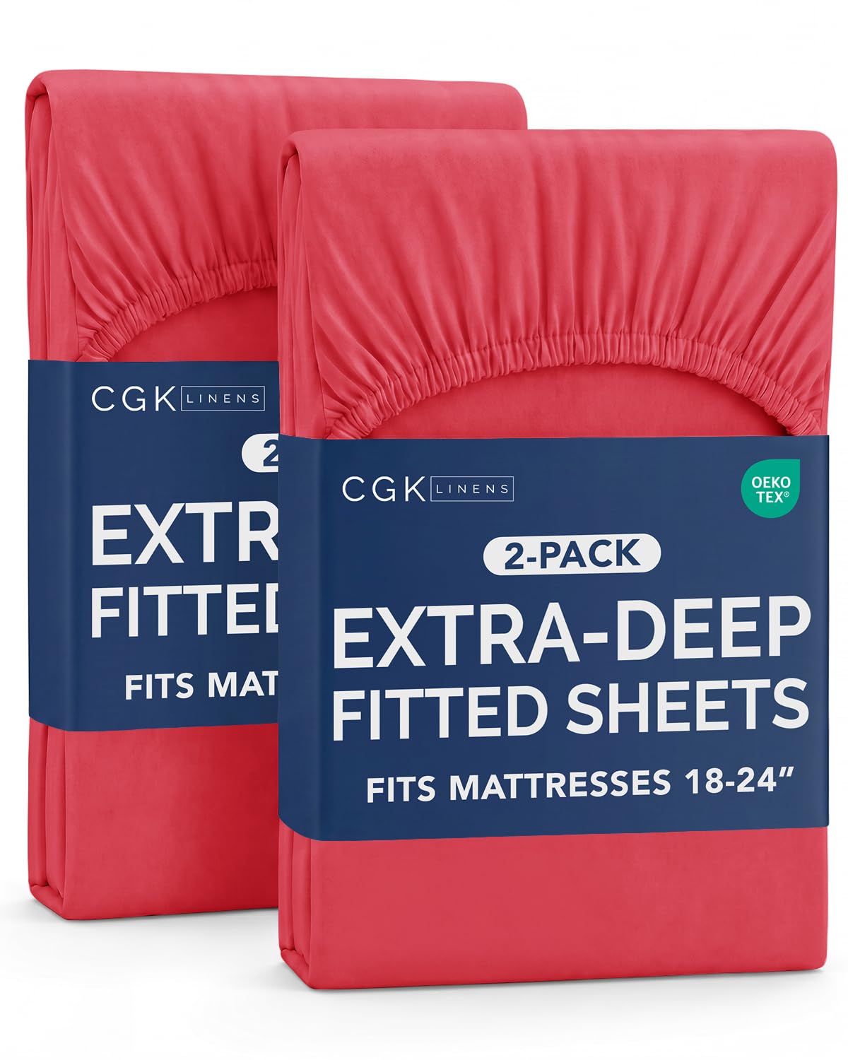 CGK Extra Deep Queen Single Fitted Sheet Only - Brown