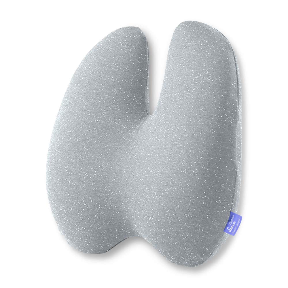 C CUSHION LAB Extra Dense Lumbar Pillow - Patented Ergonomic Multi-Region Firm Back Support for Lower Back Pain Relief - Lumbar Support Cushion with Strap for Office Chair, Car, Sofa - Wellness Green