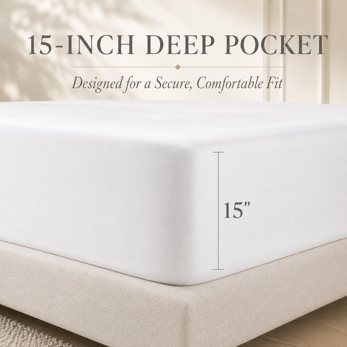 Queen Sheet Set, 400 Thread Count Bed Sheets Queen Size Set - French Blue