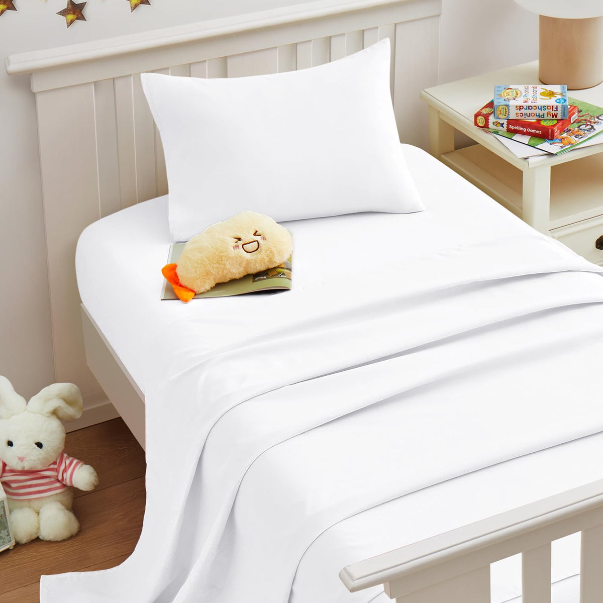 Light Pink Toddler Sheets, 3-Piece Pink Sheet Set for Toddler