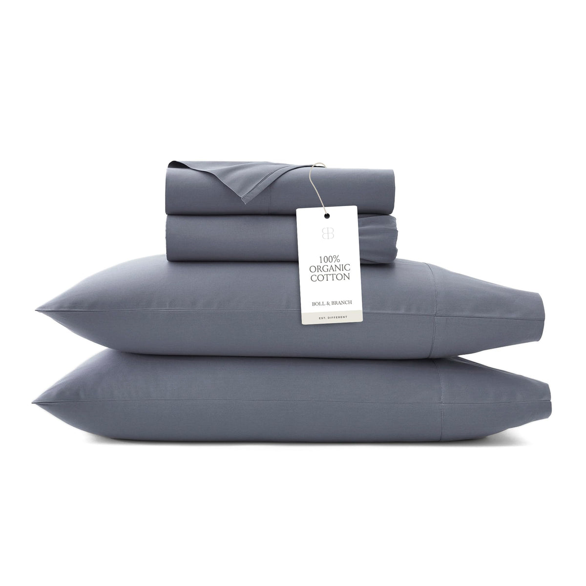 BOLL & BRANCH Signature Hemmed Sheet Set, King, Shore