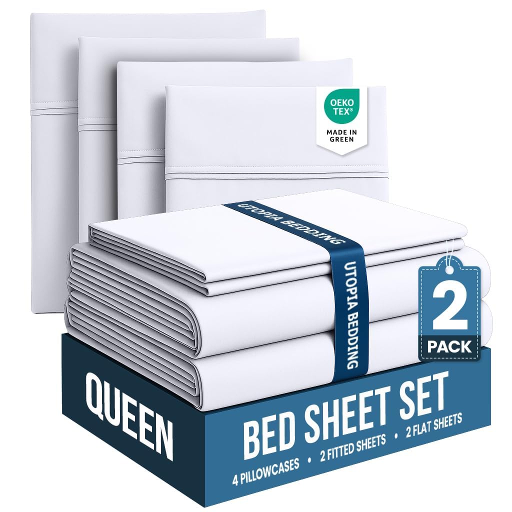 King Sheets Set, 4 Pieces 16" Deep Pocket Hotel Luxury Bed Sheets, Grey