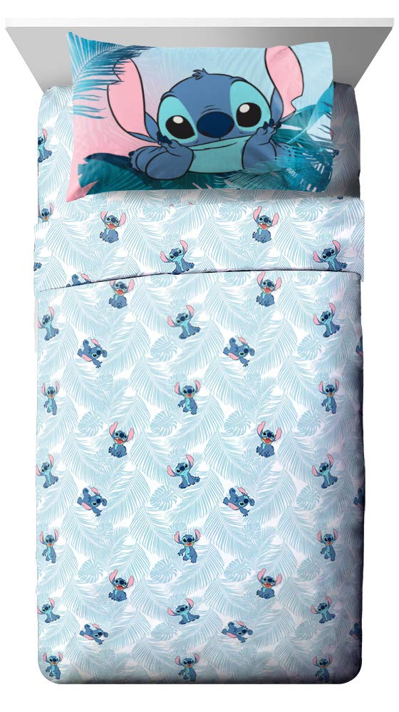 Jay Franco Kids Sheet Set with Fitted, Flat Sheets & Pillow Cover - Ultra-Soft Bedding with Pillowcase for Room Decor, White - Bluey, 3 Piece Toddler