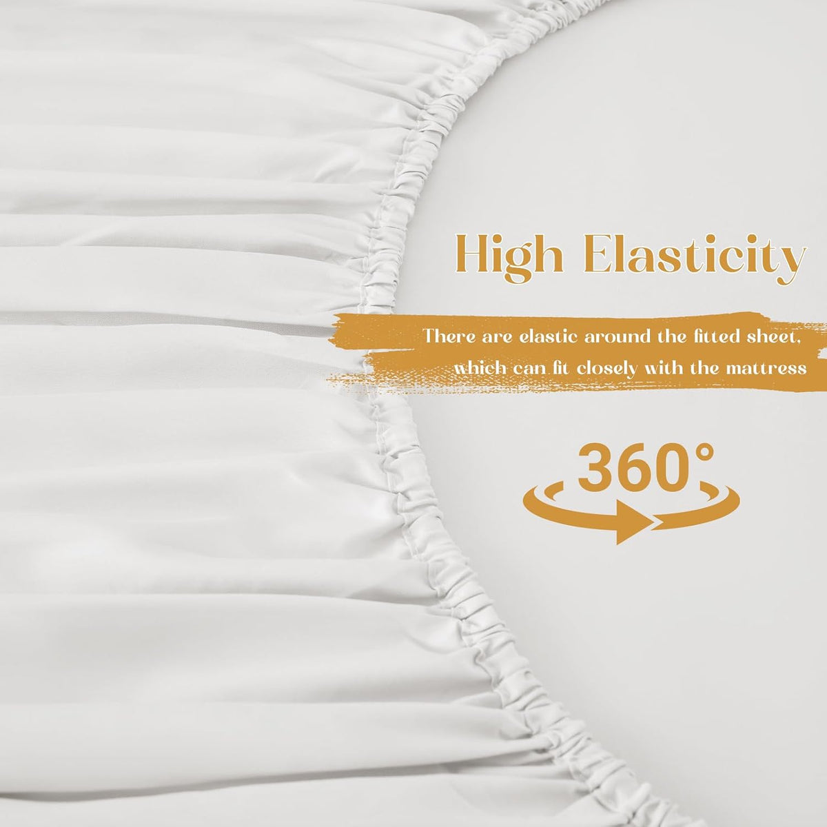 Homiest 3-Piece Ruffle Pillow Case & Fitted Sheet Set, White Full