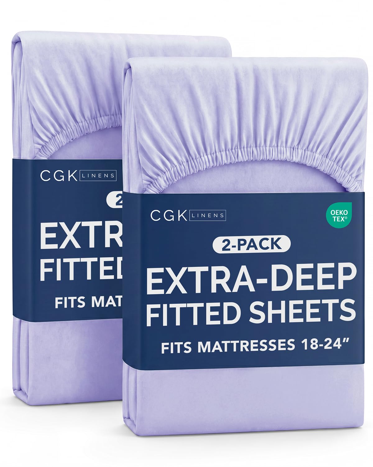 CGK Extra Deep Queen Single Fitted Sheet Only - Brown