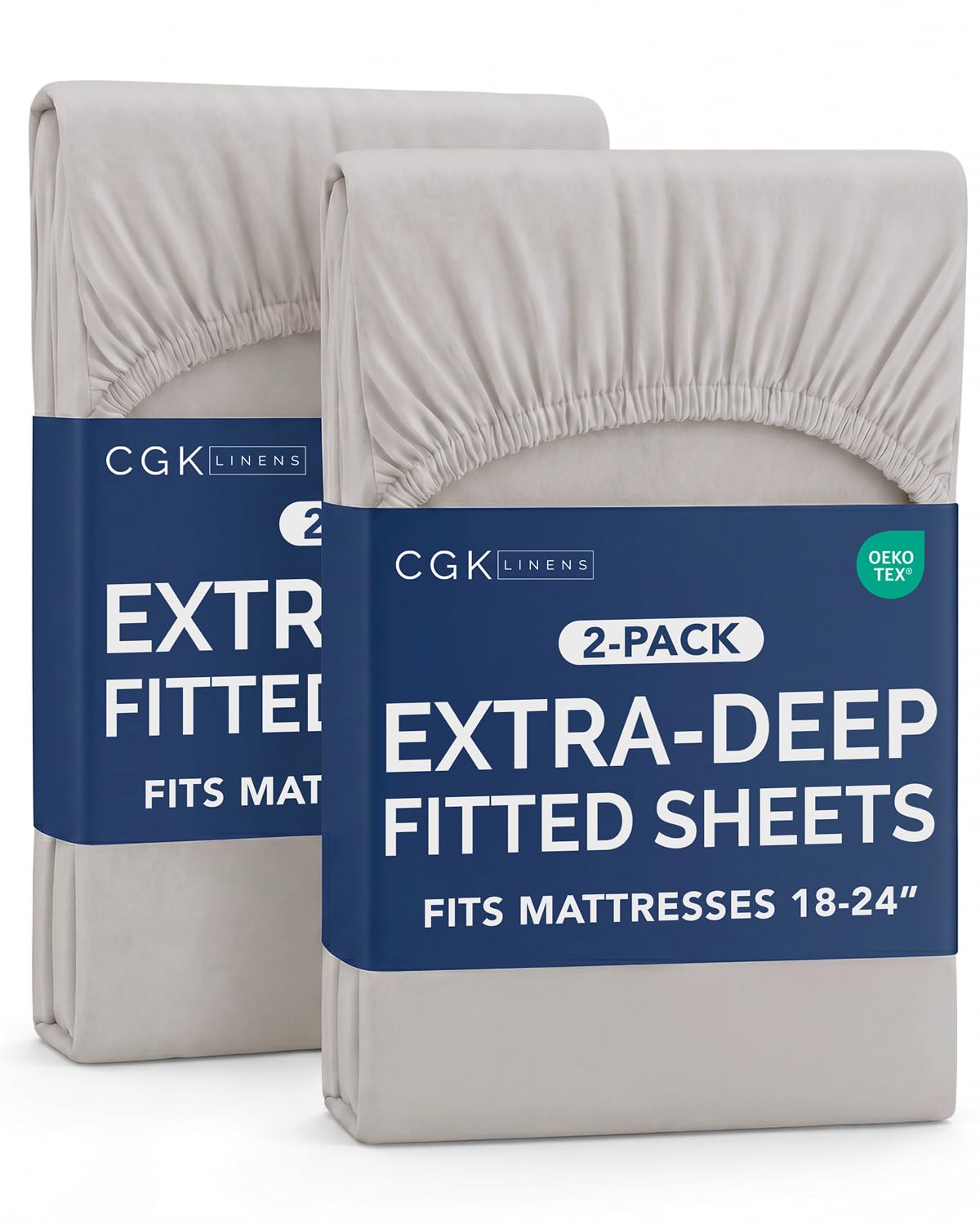 CGK Extra Deep Queen Single Fitted Sheet Only - Brown