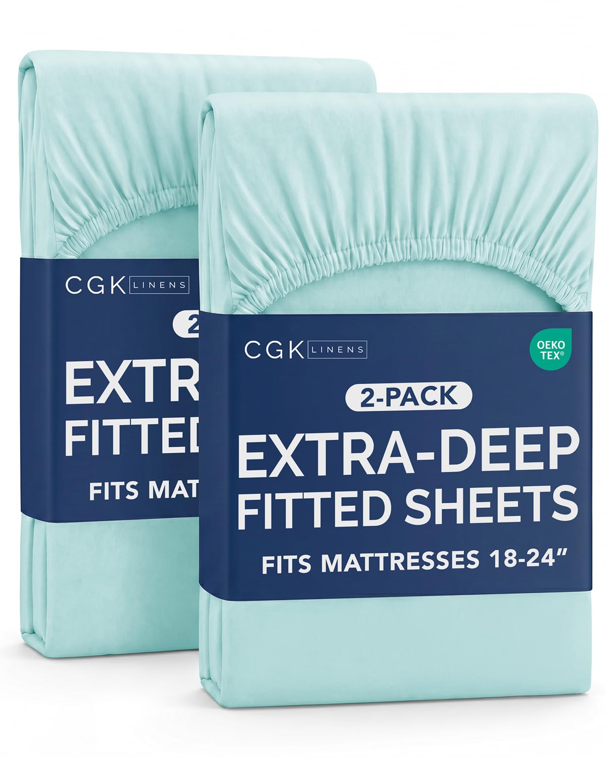 CGK Extra Deep Queen Single Fitted Sheet Only - Brown