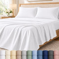 Queen Sheet Set, 400 Thread Count Bed Sheets Queen Size Set - French Blue