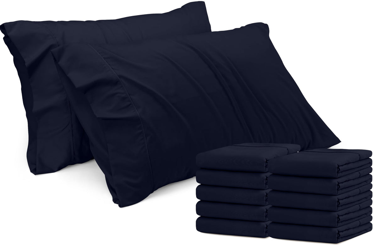 Pillow Covers Queen Size Set of 4, Soft and Comfy Pillow Cases, White