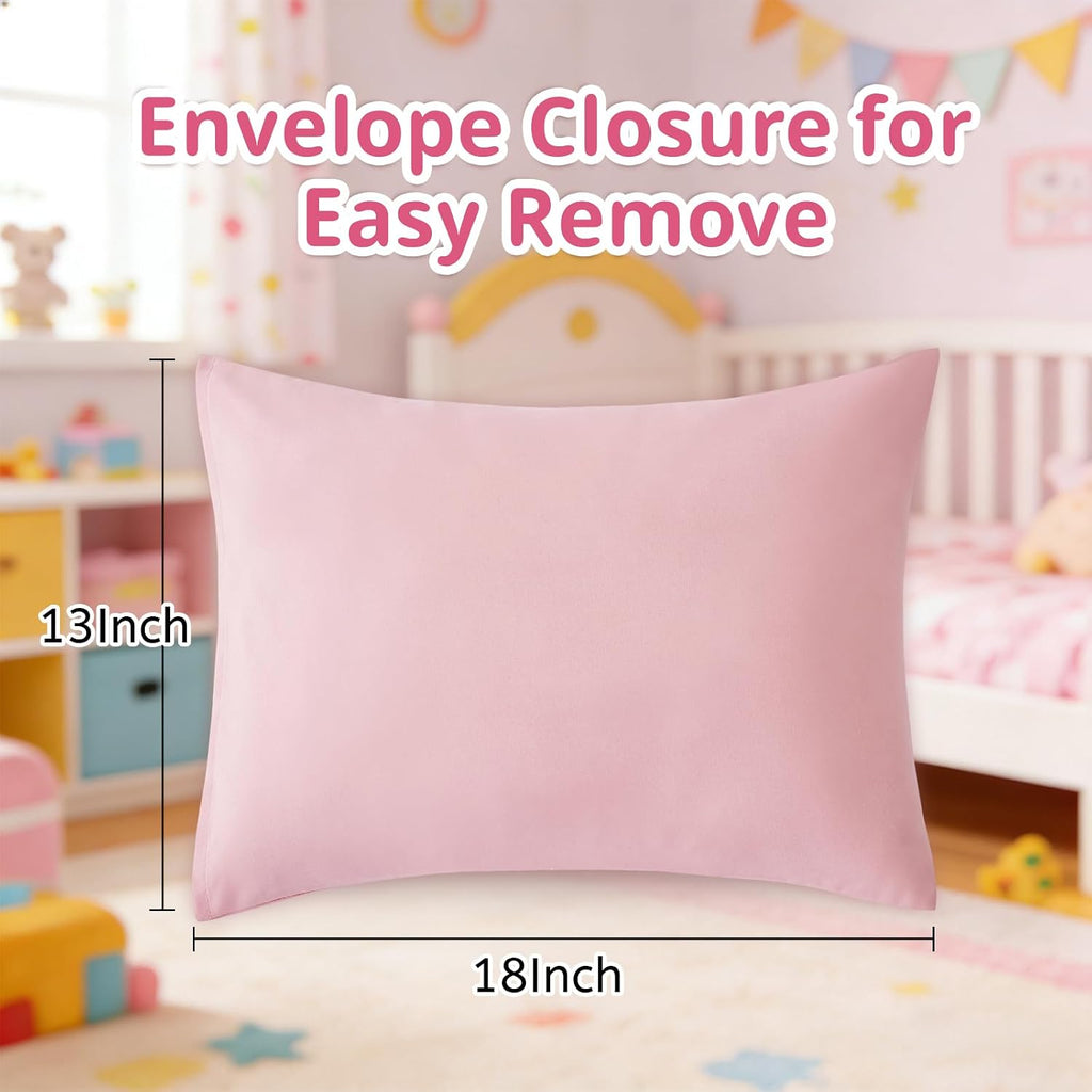 Light Pink Toddler Sheets, 3-Piece Pink Sheet Set for Toddler