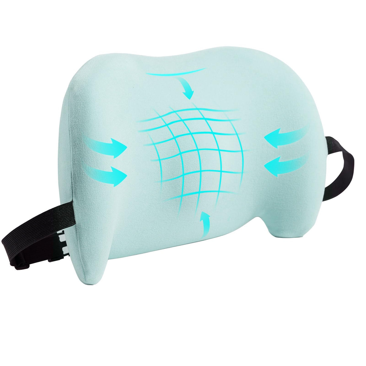 Lumbar Support Pillow for Office Chair, Memory Foam Car Back Cushion
