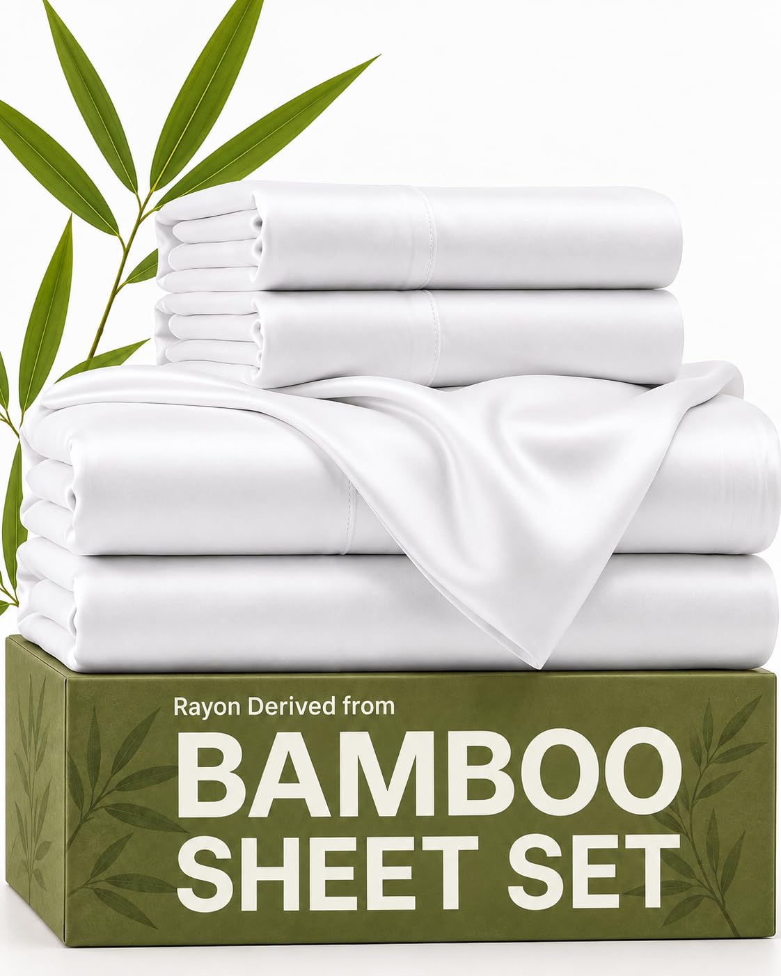 100% Rayon Derived from Bamboo - Bamboo Sheets Queen Size - Black