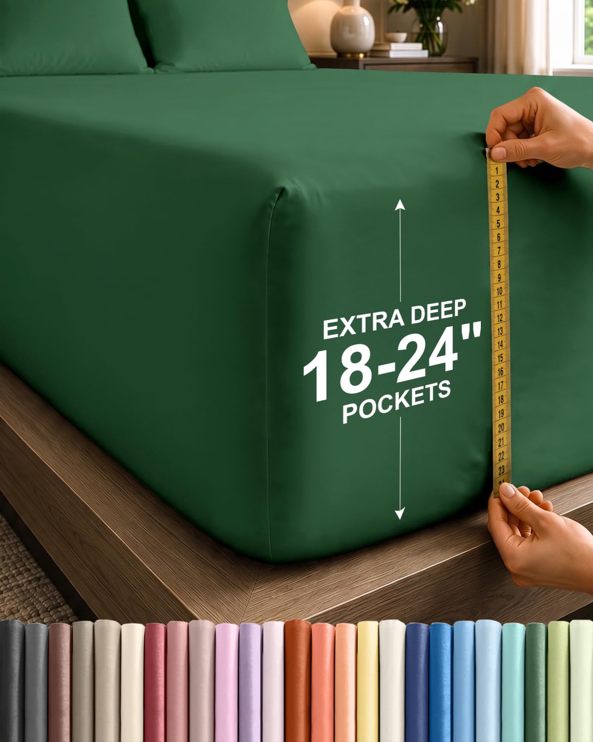 CGK Extra Deep Queen Single Fitted Sheet Only - Brown