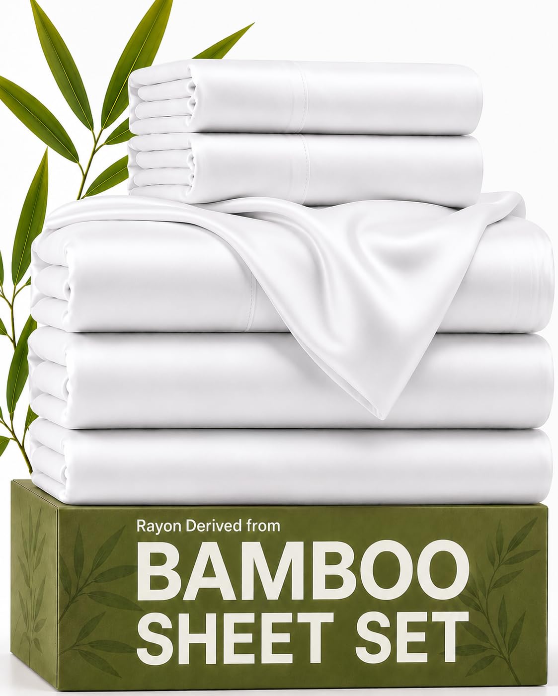 100% Rayon Derived from Bamboo - Bamboo Sheets Queen Size - Black
