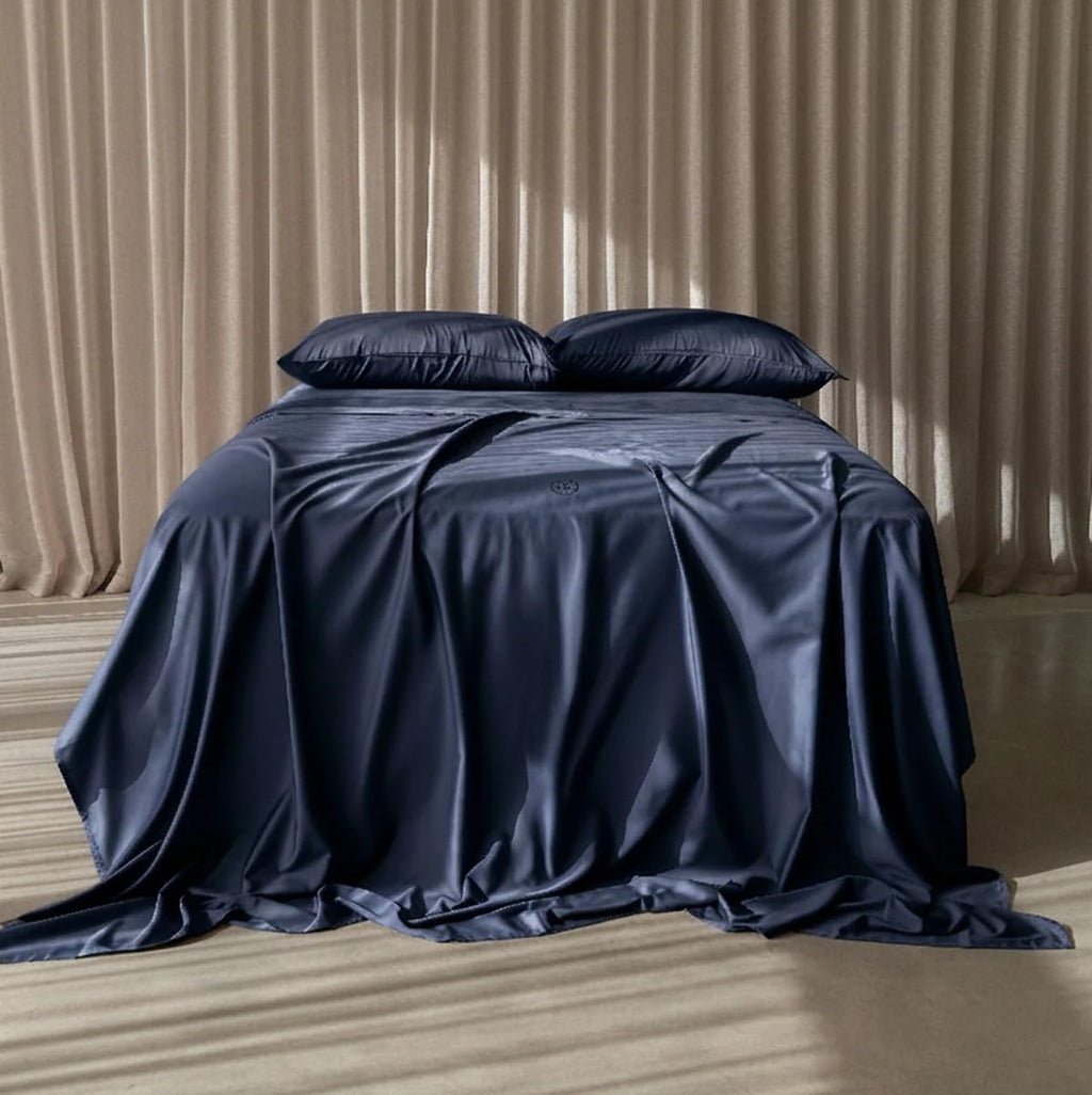 3.0 - 4-Piece Cotton Bedding Set with Fitted Sheet, Top Sheet & 2 Pillowcases - Luxury Bed Sheets for Full Size Beds - Premium Bedroom Essentials - Maui/Full