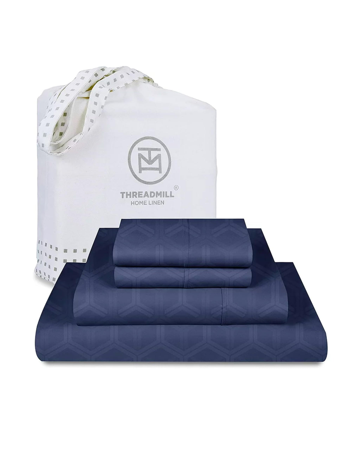 Threadmill 600 Thread Count Cotton Queen Sheet Set, Sateen, Dark Grey