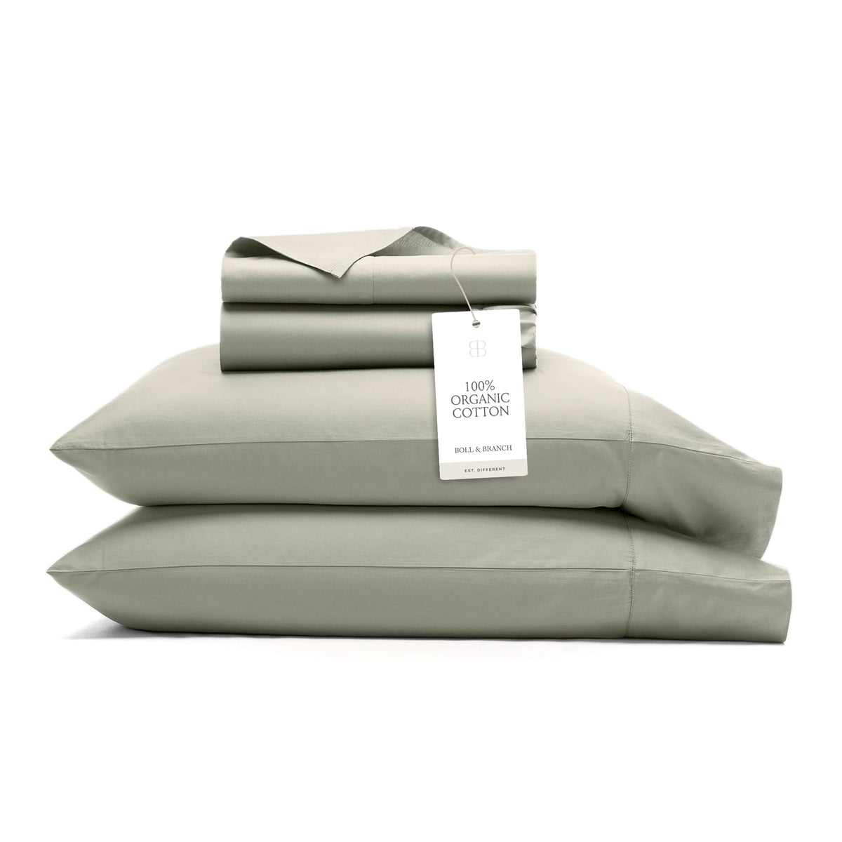 BOLL & BRANCH Signature Hemmed Sheet Set, King, Shore