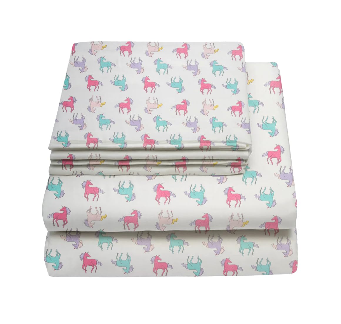 Full Sheets Set Kids Boys/Girls, Bed Sheets Kids, Cute Bed Sheet, Includes Flat, Fitted and 2 Pillowcases, 4 Piece
