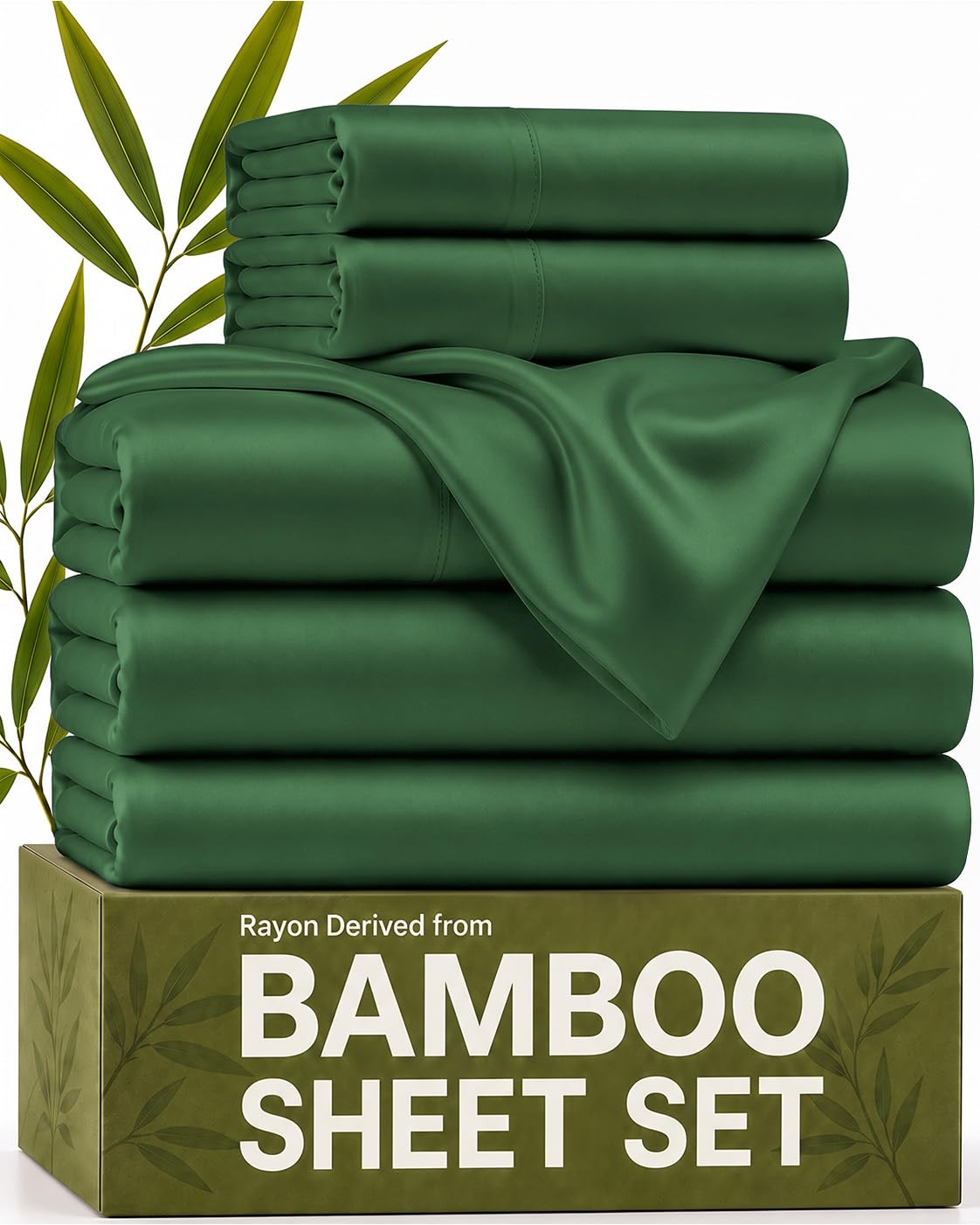 100% Rayon Derived from Bamboo - Bamboo Sheets Queen Size - Black
