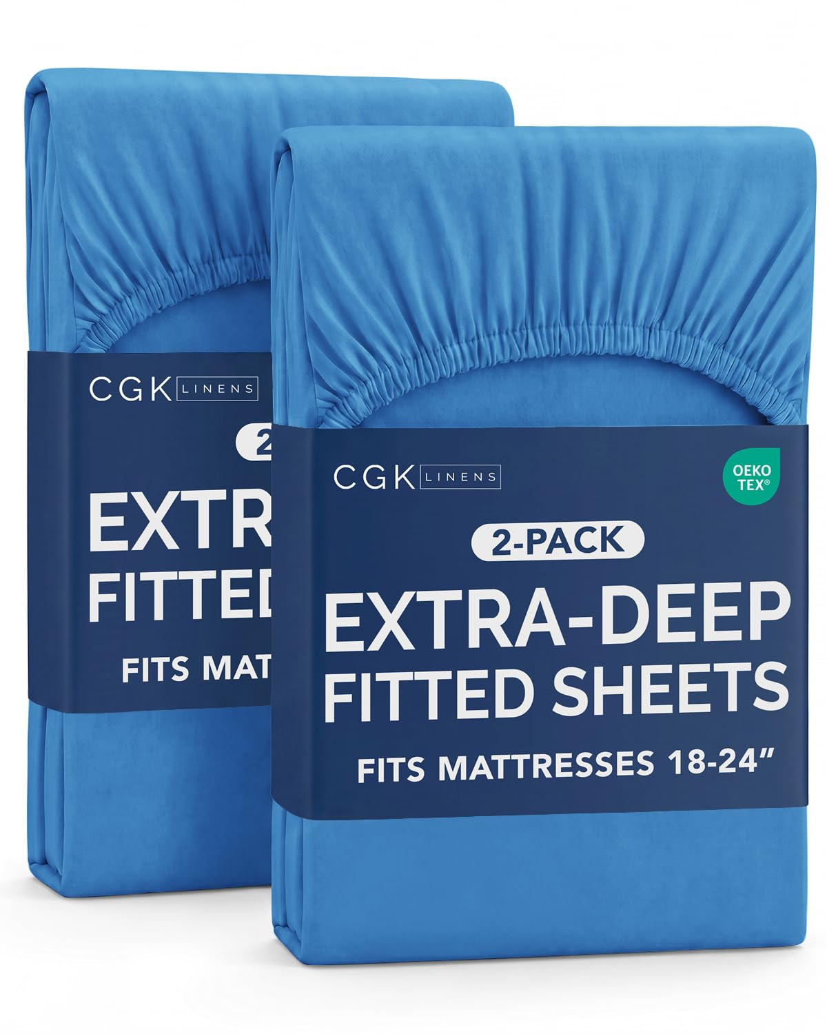 CGK Extra Deep Queen Single Fitted Sheet Only - Brown