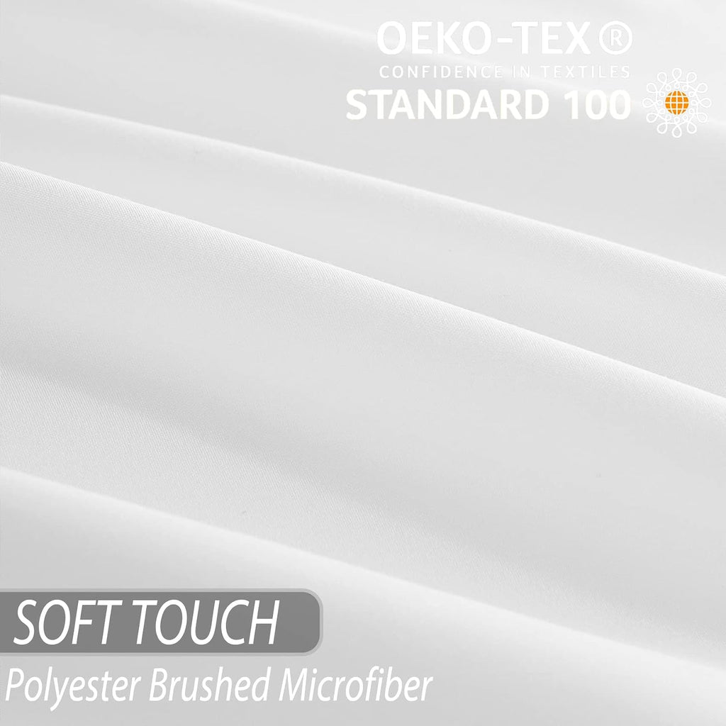 Queen Size Sheet Set, 4 Piece Soft Bed Sheets, Deep Pockets