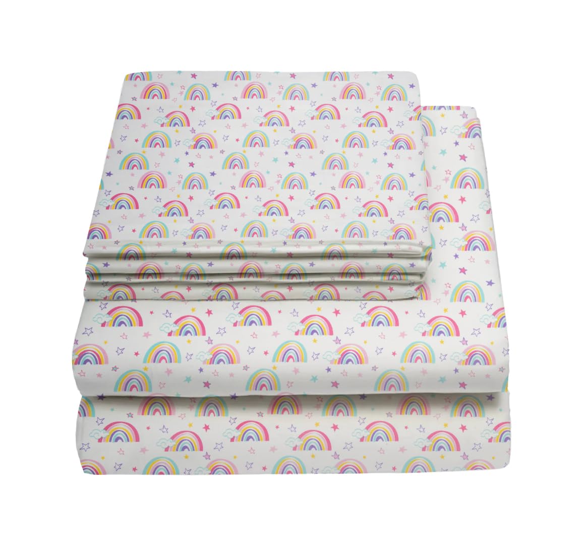 Full Sheets Set Kids Boys/Girls, Bed Sheets Kids, Cute Bed Sheet, Includes Flat, Fitted and 2 Pillowcases, 4 Piece