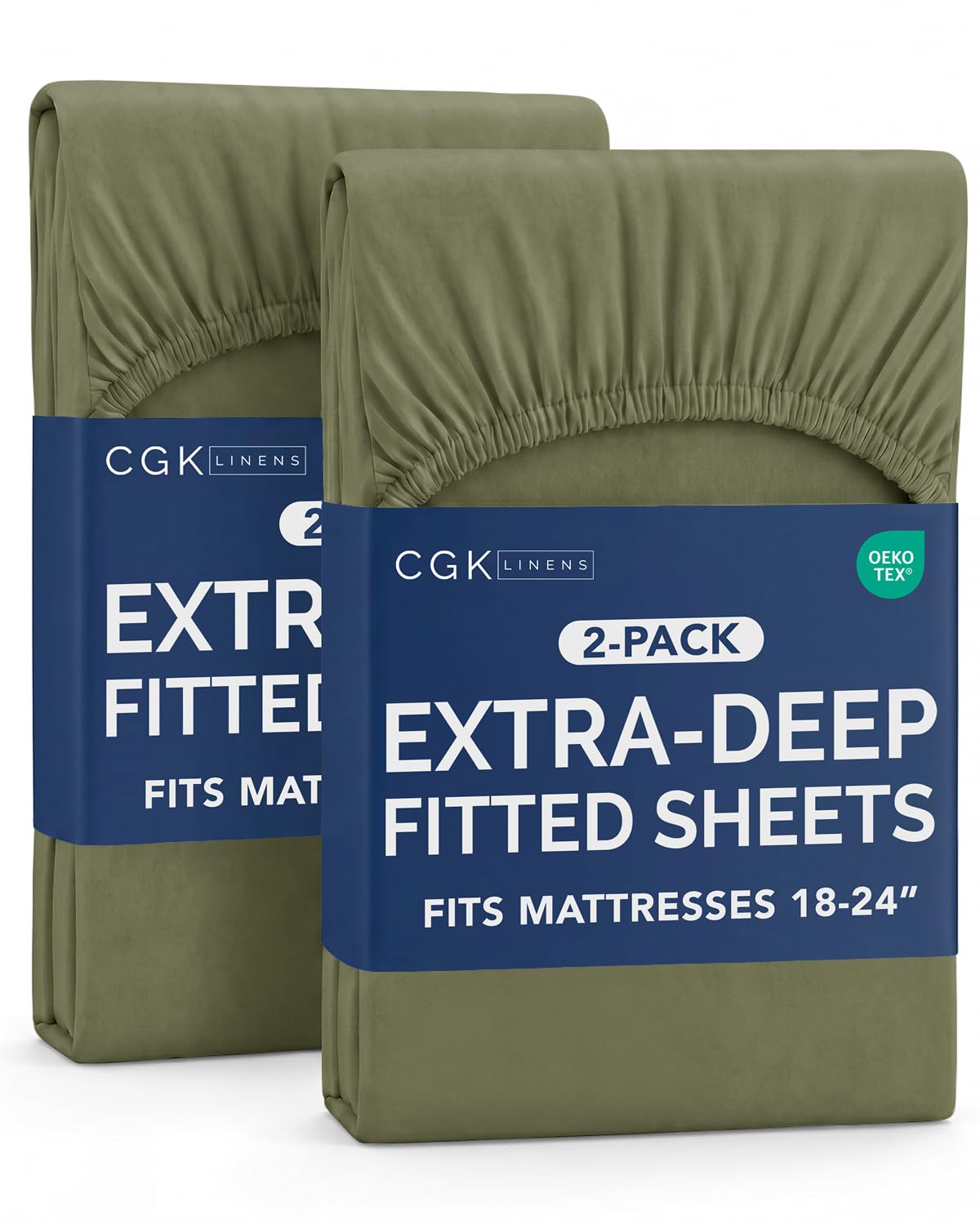 CGK Extra Deep Queen Single Fitted Sheet Only - Brown