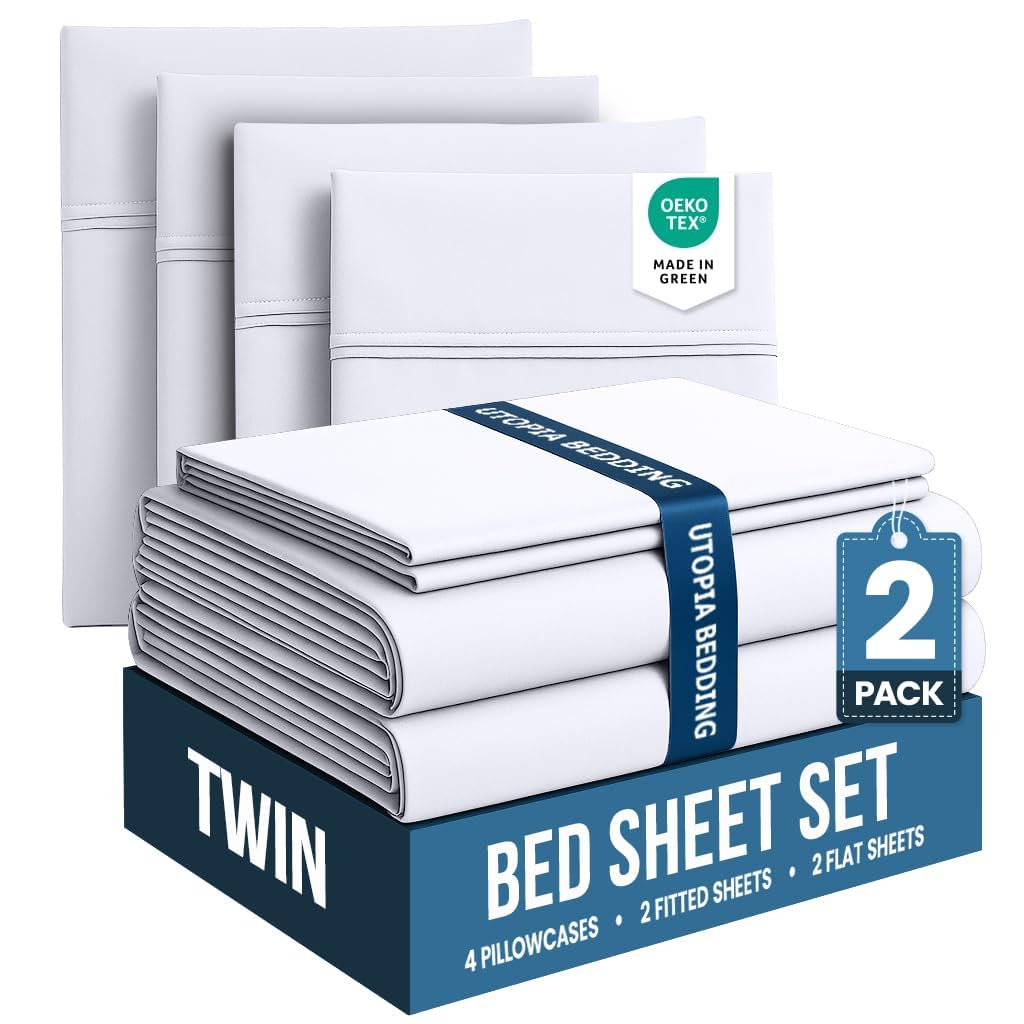 King Sheets Set, 4 Pieces 16" Deep Pocket Hotel Luxury Bed Sheets, Grey