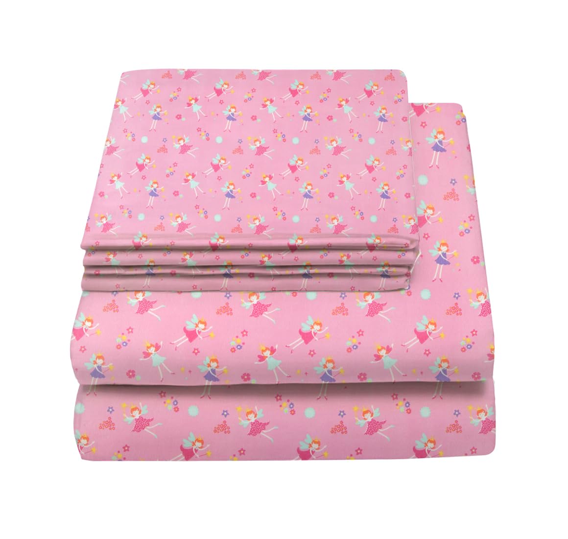 Full Sheets Set Kids Boys/Girls, Bed Sheets Kids, Cute Bed Sheet, Includes Flat, Fitted and 2 Pillowcases, 4 Piece