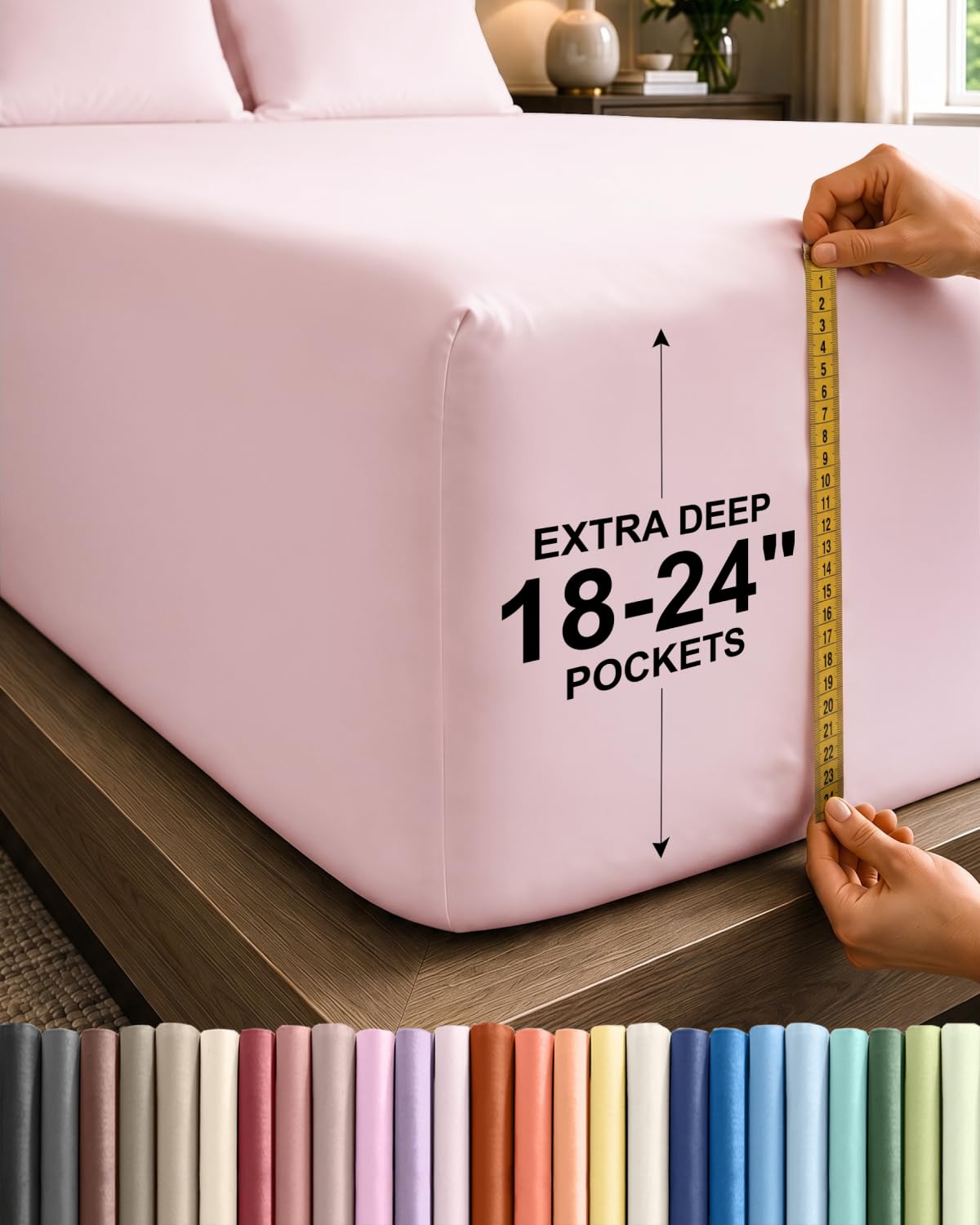 CGK Extra Deep Queen Single Fitted Sheet Only - Brown