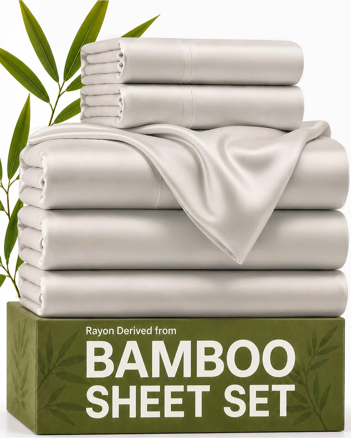 100% Rayon Derived from Bamboo - Bamboo Sheets Queen Size - Black