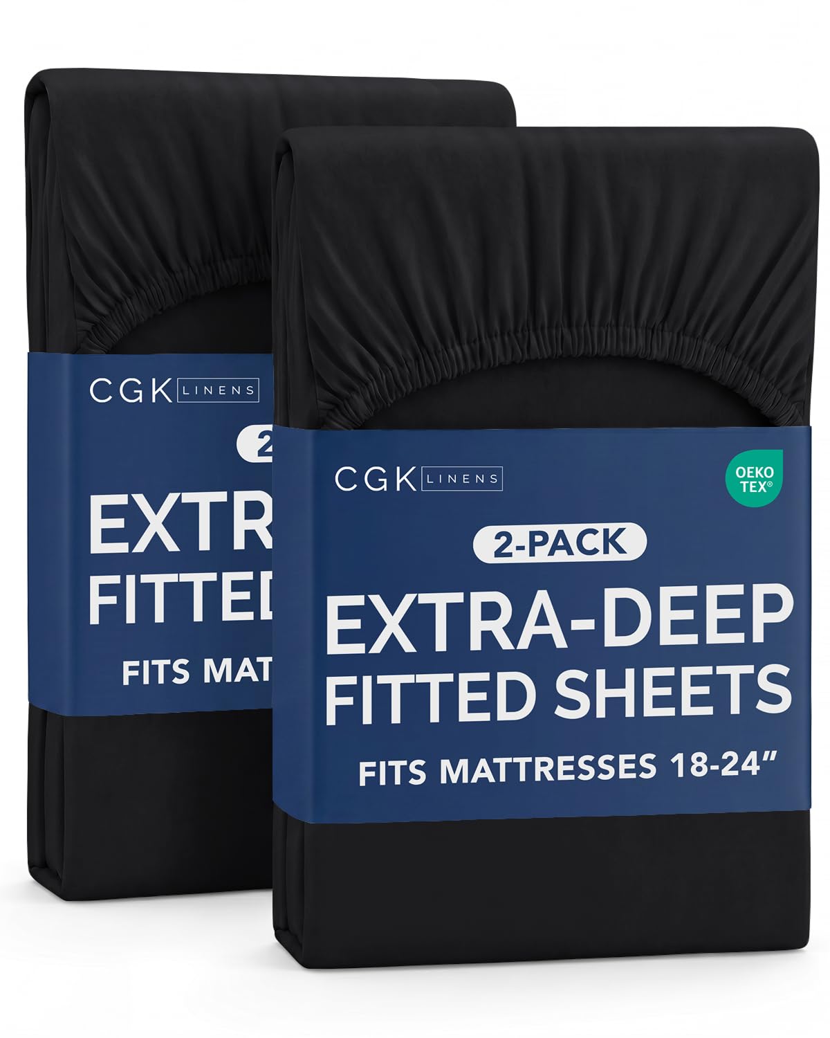 CGK Extra Deep Queen Single Fitted Sheet Only - Brown