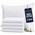 Beckham Hotel Collection 2 Pack 100% Cotton Pillow Protectors - Queen Size