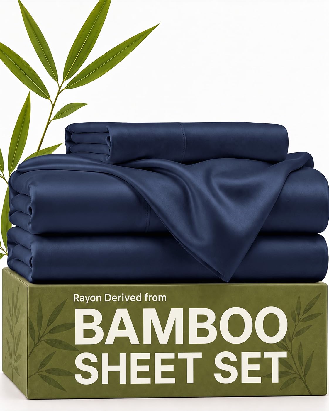 100% Rayon Derived from Bamboo - Bamboo Sheets Queen Size - Black