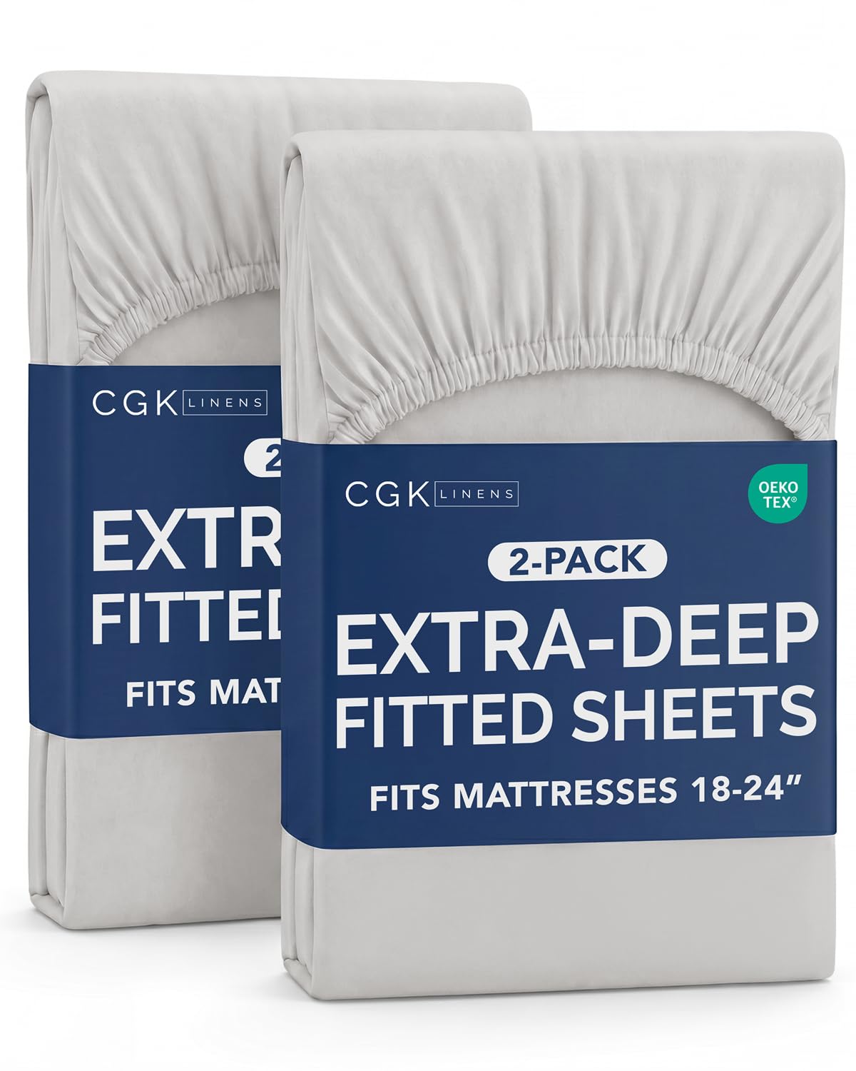 CGK Extra Deep Queen Single Fitted Sheet Only - Brown