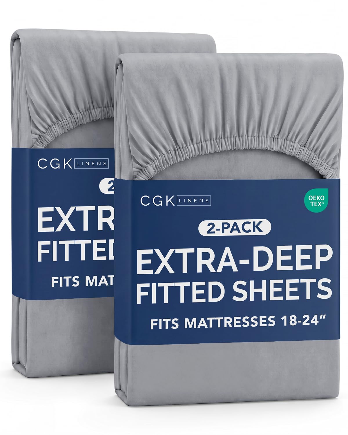 CGK Extra Deep Queen Single Fitted Sheet Only - Brown