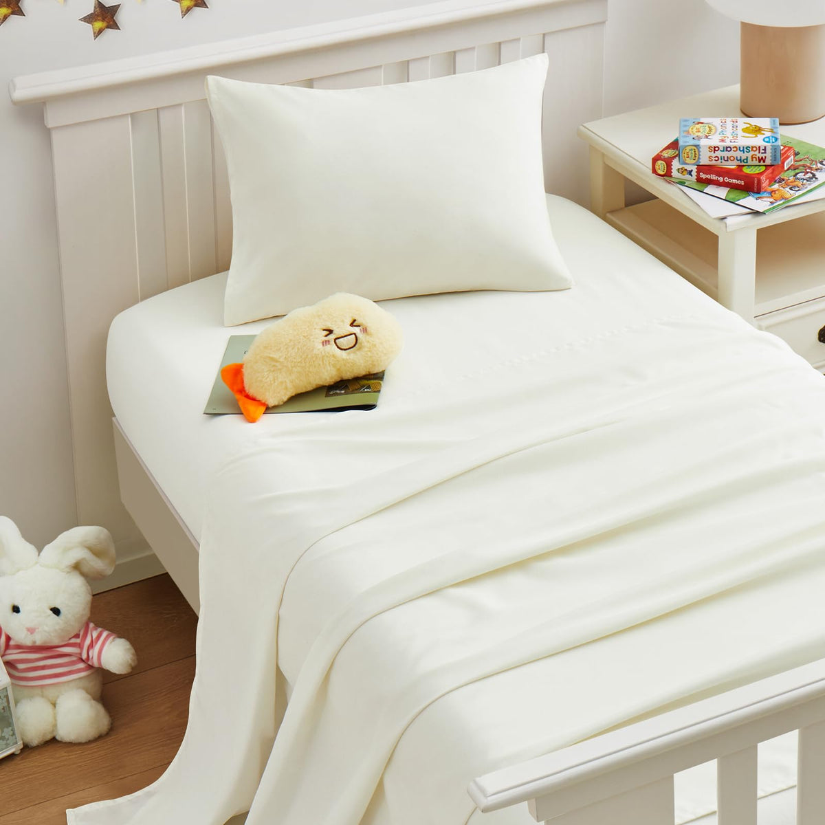 Light Pink Toddler Sheets, 3-Piece Pink Sheet Set for Toddler