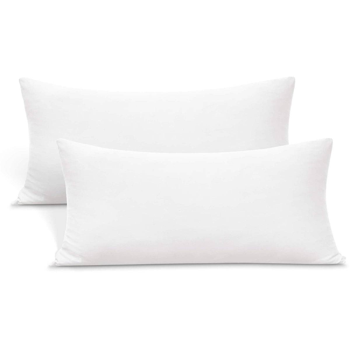 N&Y HOME Jersey Knit Pillow Cases Standard/Queen Set of 2, Light Gray