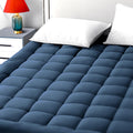 EASELAND Queen Size Mattress Pad Cotton Pillow Top Mattress Topper White