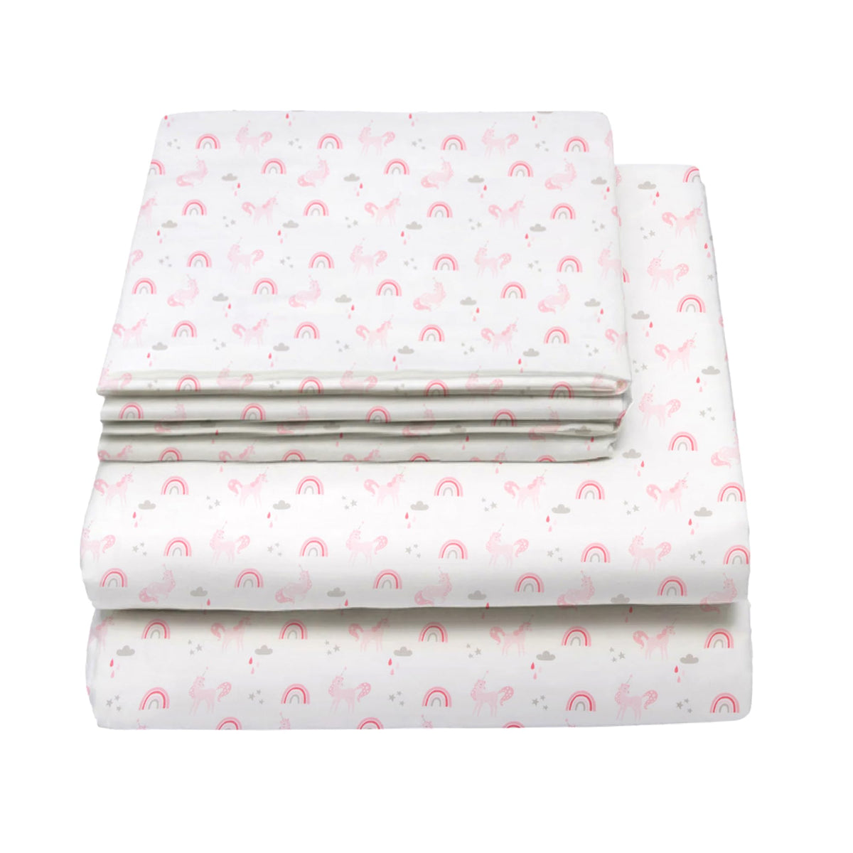Full Sheets Set Kids Boys/Girls, Bed Sheets Kids, Cute Bed Sheet, Includes Flat, Fitted and 2 Pillowcases, 4 Piece