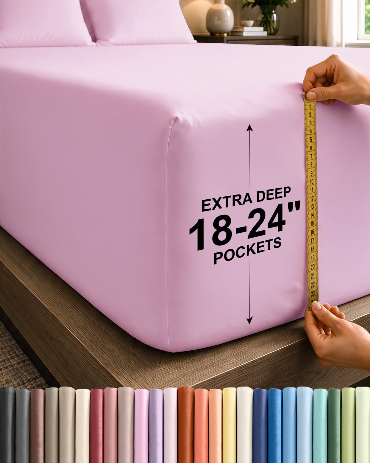 CGK Extra Deep Queen Single Fitted Sheet Only - Brown