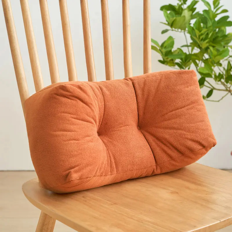 1PIC Comfortable Lumbar Support Cushion — Nap Pillow, Student Backrest, Padded Backrest, Chair Back Pad, Waist Pillow, Throw Pillow, Office Desk Nap Pillow With Cushion