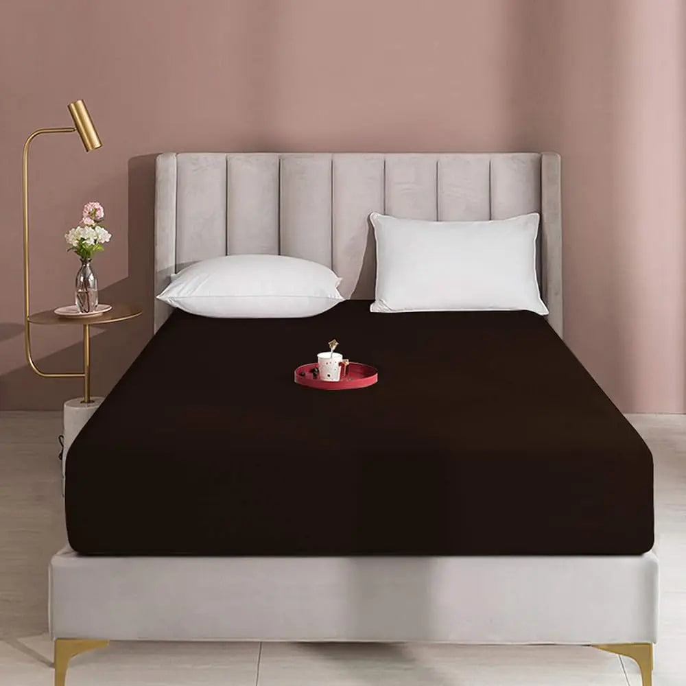 NTBAY Fitted Bed Sheet - Deep Pocket Fit Soft Comfy Bedding, Brushed Microfiber Breathable Wrinkle-Free Cover, All-Around Elastic Stays in Place, No Shrink, Chlorine-Free Bleach Safe, Tumble Dry Low, Oeko-Tex Certified