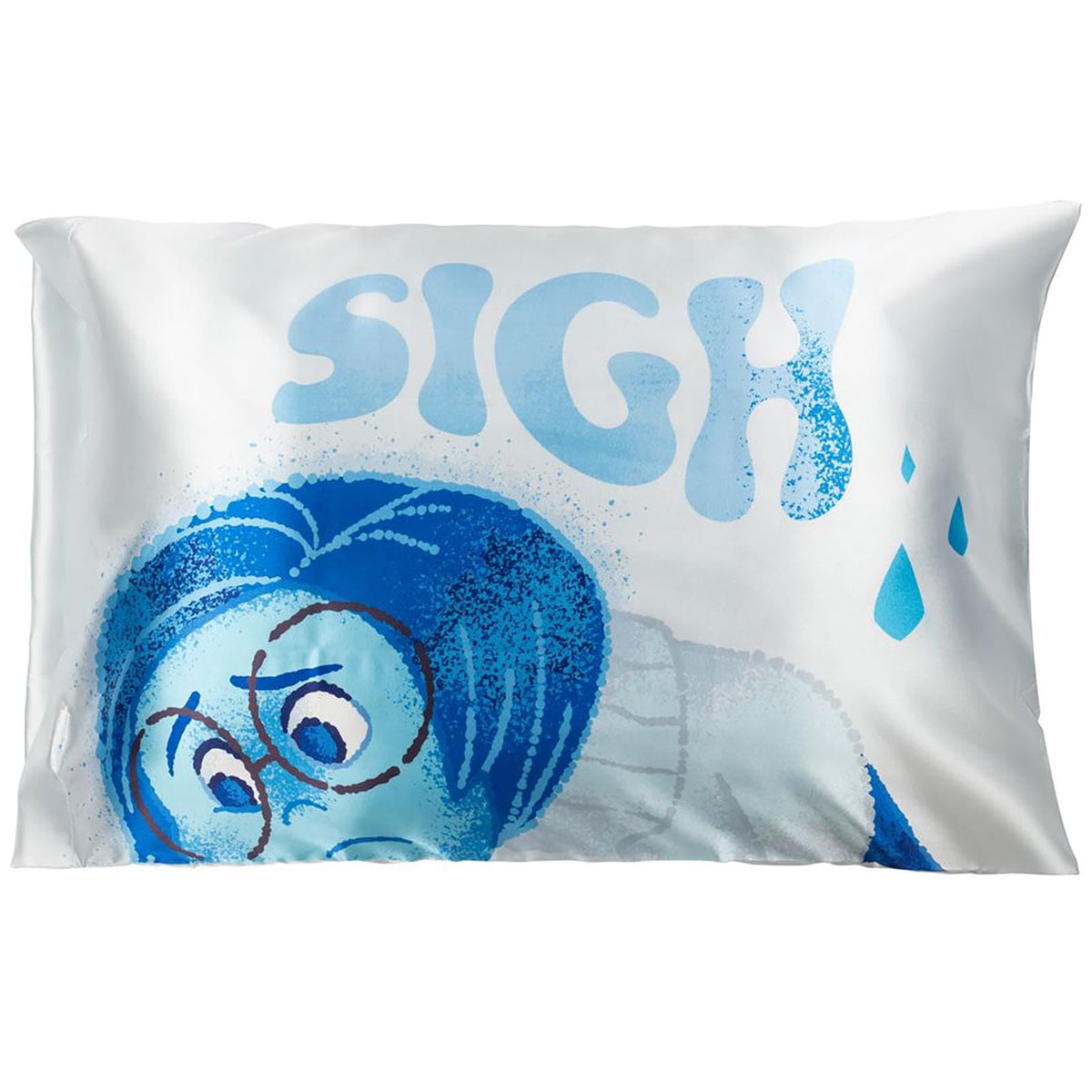 Jay Franco Satin Pillowcase - Standard Size 20x30 Inch Silky Soft Premium Pillow Cover, Blue - Harry Potter