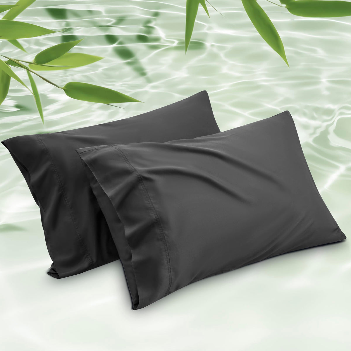 Bedsure PureWoven Pillow Cases Queen Set of 2, Rayon Derived from Bamboo
