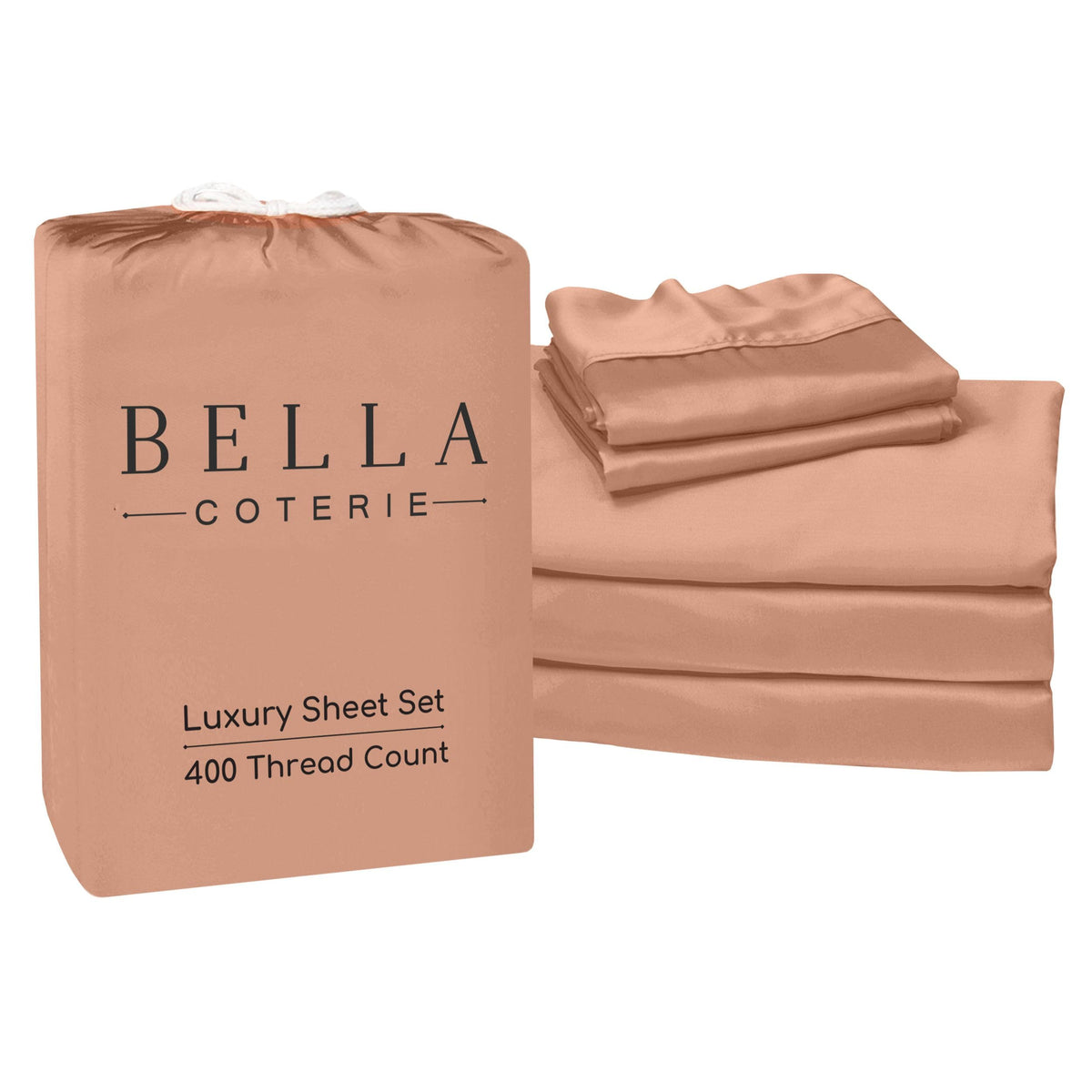 Bella Coterie Luxury Bamboo Viscose Queen Size Sheet Set
