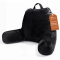 Sasttie Reading Pillow for Bed, Back Pillow for Sitting Up, Dark Grey