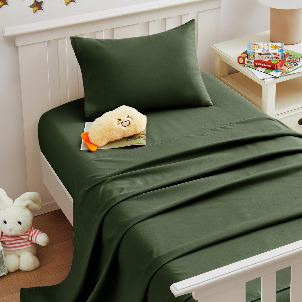 Light Pink Toddler Sheets, 3-Piece Pink Sheet Set for Toddler