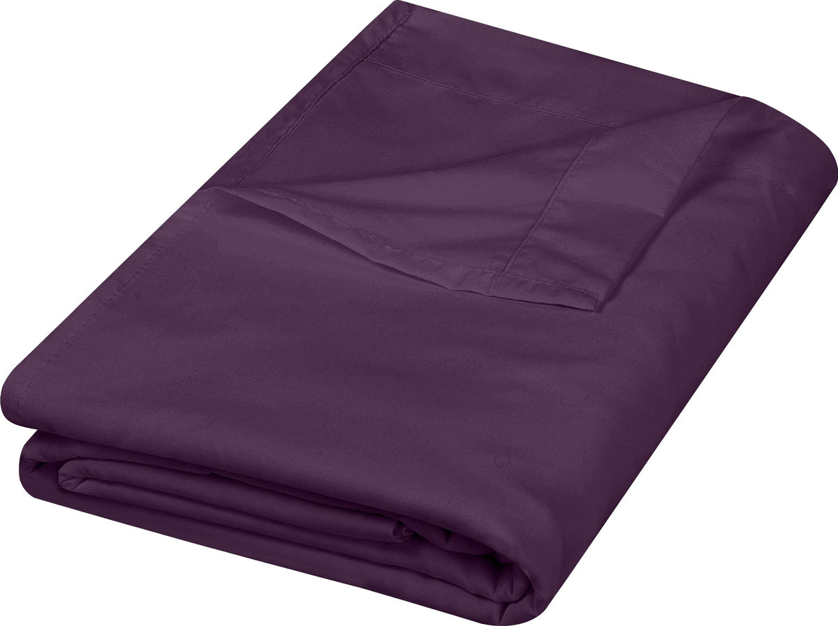 Twin Size Flat Sheet Only, Ultra Soft & Breathable Hotel Sheets, White